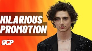 Timothée Chalamet hilariously promotes Wonka in new SNL promo  The Celeb Post [upl. by Aleihs]