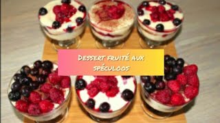 Dessert aux fruits rouge et spéculoos [upl. by Hocker]