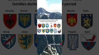 Coats of arms of the main Albanian noble families during the mediation period [upl. by Dupuy]