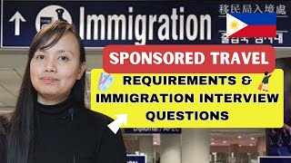 Sponsored Travel Requirements amp Immigration Interview Tips  Schengen Visa Guide [upl. by Yklam]