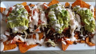 Quick and Easy Nachos Recipe Beef Nachos Easy Snack Idea Sweet Chilli Doritos [upl. by Einaj262]