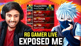 RG GAMER EXPOSED🤯😱 NO MORE ANGRY YOUTUBER💔😨 RGGamerLive [upl. by Laeno]