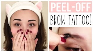 💖PEELOFF Eyebrow Tattoo  Etude House Product Review [upl. by Socem]