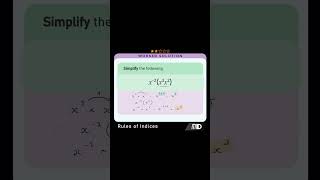 SIMPLIFY using RULES OF INDICESEXPONENTS maths math mathsshorts mathshorts mathstricks [upl. by Pearce]