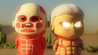 Chibi Titans  Attack On Titan Animation [upl. by Elkraps]