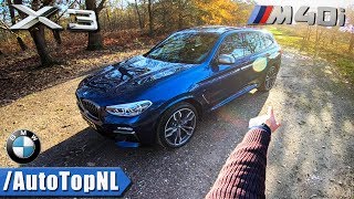 BMW X3 M40i REVIEW POV Test Drive AUTOBAHN amp FOREST ROADS by AutoTopNL [upl. by Jahdal]