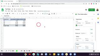 Pivot table google sheet  الجداول المحورية في جووجل شيت [upl. by Gagliano]