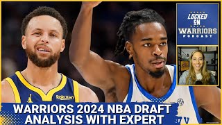 Golden State Warriors 2024 NBA draft prospects with NBA draft expert [upl. by Zoba151]