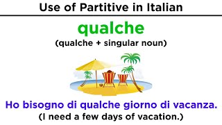 Partitive in Italian Il Partitivo [upl. by Giacamo289]