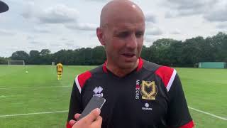 INTERVIEW Paul Tisdale on competitive training match [upl. by Fabron]