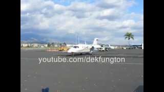 Piaggio P180 Avanti Warm Up and Taxi [upl. by Arakawa473]