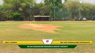 Live Cricket Match  ARCC CHAMPS vs BR Jack Bangalore Revenants  10May24 0749 AM 25 overs  B [upl. by Coletta971]