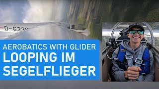 Segelfliegen  Soaring Aerobatics with Glider  Kunstflug im Blanik  16 yoPilot  Cockpit View [upl. by Bonneau881]