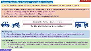 Expressio Unius Est Exclusio Alterius Interpretation of Statutes [upl. by Regnig]