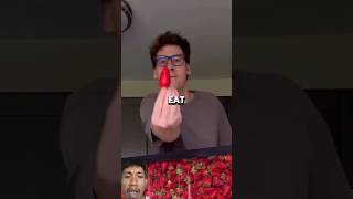 He broke the record of eating strawberries shorts viralvideo [upl. by Elohcim]