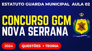 GCM Nova Serrana MG Aula 02 Estatuto da Guarda Municipal Lei 2121 de outubro 2011 [upl. by Welford386]