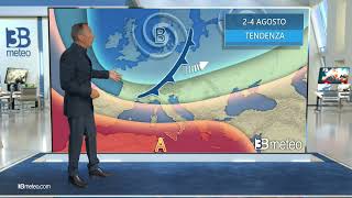 Tendenza meteo per i giorni dal 2  4 agosto [upl. by Aihppa]