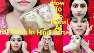 Lotus Herbals Gold Facial KitHow To Do Facial At HomeBest Facial For BrideFacial For Glowing Skin [upl. by Darom106]