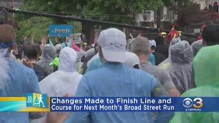 Changes Made To Broad Street Run Finish Line Course [upl. by Eimmaj]