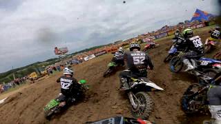 GoPro Cameron McAdoo Moto 1  2019 High Point MX  Lucas Oil Pro Motocross Championship [upl. by Tnilf7]