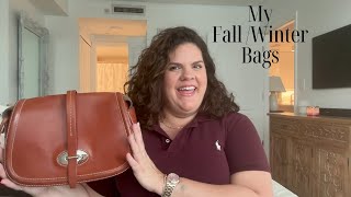 My FallWinter Handbags featuring Louis Vuitton Coach and More [upl. by Monetta]