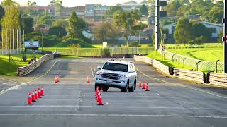 Toyota Landcruiser VSB14 LT2 Lane Change Test  100kph 4052kg [upl. by Neicul]