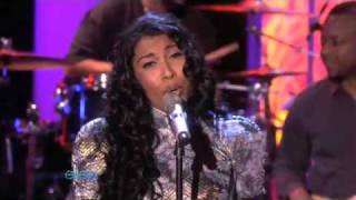 Melanie Fiona  It Kills Me Ellen Live [upl. by Nyliret]