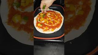 Pizza roti tortilla chicken food pizza pizzarecipe pizzasauce pizzatime chickenpizza resepi [upl. by Arada]