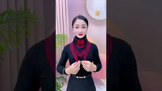 Autumn and winter neck scarf How to tie a scarf Versatile and suitable for everyoneshortvideo [upl. by Benedikta282]