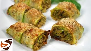 Involtini di zucchine al forno velocissimi e buonissimi – Ricette veloci [upl. by Shelburne]