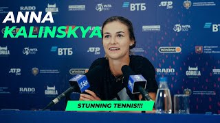 INCREDIBLE Rise Of TENNIS BEAUTY Anna Kalinskaya 2024 [upl. by Retse795]