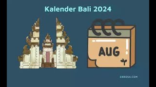 Kalender Bali Agustus 2024 PDF Lengkap [upl. by Birgit]