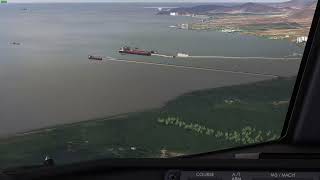 SKSM Landing MSFS pilots view [upl. by Auginahs]