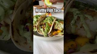 Healthy Fish Taco 🌮 طاكوس السمك صحي بصلصة دايت 🤤🔥 tacos healthy cooking food fish [upl. by Gnivre581]