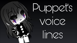 Puppets voice lines  Gacha Life  Cloudy Skies [upl. by Omora]