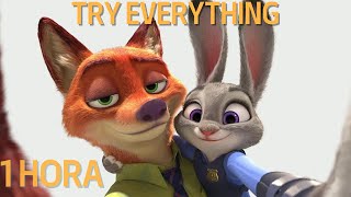 ⭐ Try Everything 1 HORA  Shakira Lyrics  La Canción de ZOOTOPIA  By Gazelle [upl. by Nodaj426]