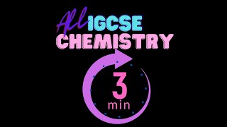 IGCSE Chemistry 2024 syllabus in 3 min [upl. by Eek550]