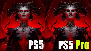 Diablo IV PS5 vs PS5 Pro Comparison  Graphics Resolution and FPS Test [upl. by Romalda310]