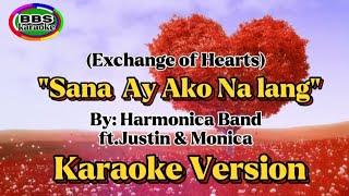 Sana Ay Ako Na LangHarmonica BandftjustineMonicaKaraoke Version [upl. by Frear]