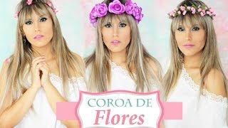 DIY como fazer COROAS DE FLORES 3 diferentes tipos [upl. by Laurence]