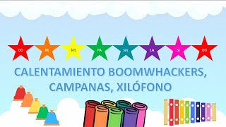 Boomwhacker warmup  Calentamiento Boomwhackers campanas xilófono [upl. by Gosnell]