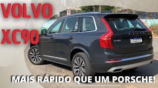 VOLVO XC90  CORRE MAIS QUE PORSCHE Dirige sozinho e é econômico PURO LUXO [upl. by Reisman174]