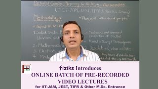 Course Planning IIT JAM PreRecorded Batch [upl. by Matti]