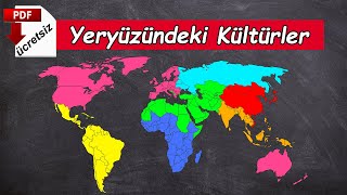 YERYÜZÜNDEKİ KÜLTÜRLER 📌 Ayt Coğrafya  11sınıf Coğrafya 📂 PDF [upl. by Ecnerrat]