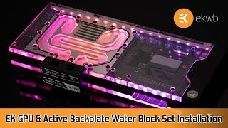 EVGA 3080 FTW3 EK GPU Water Block amp Active Backplate Set Installation [upl. by Formenti]