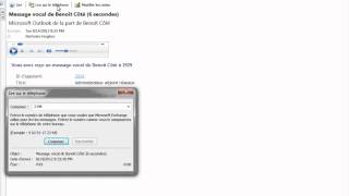 Comment écouter un message téléphonique via Outlook [upl. by Veleda781]