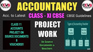 P3 Class11th Accountancy project on Source Documents amp Vouchers  Session 202021 [upl. by Lindy]