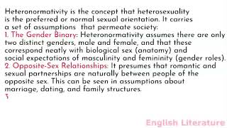 Heteronormativity Definition and Analysis [upl. by Eirollam]