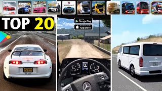 TOP 20 Best Driving Games for Mobile [upl. by Wasserman]