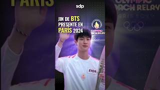 JIN de BTS 💜 participa con ANTORCHA OLÍMPICA 🔥 en PARÍS 2024 por JUEGOS OLÍMPICOS 🤩 [upl. by Nolham623]